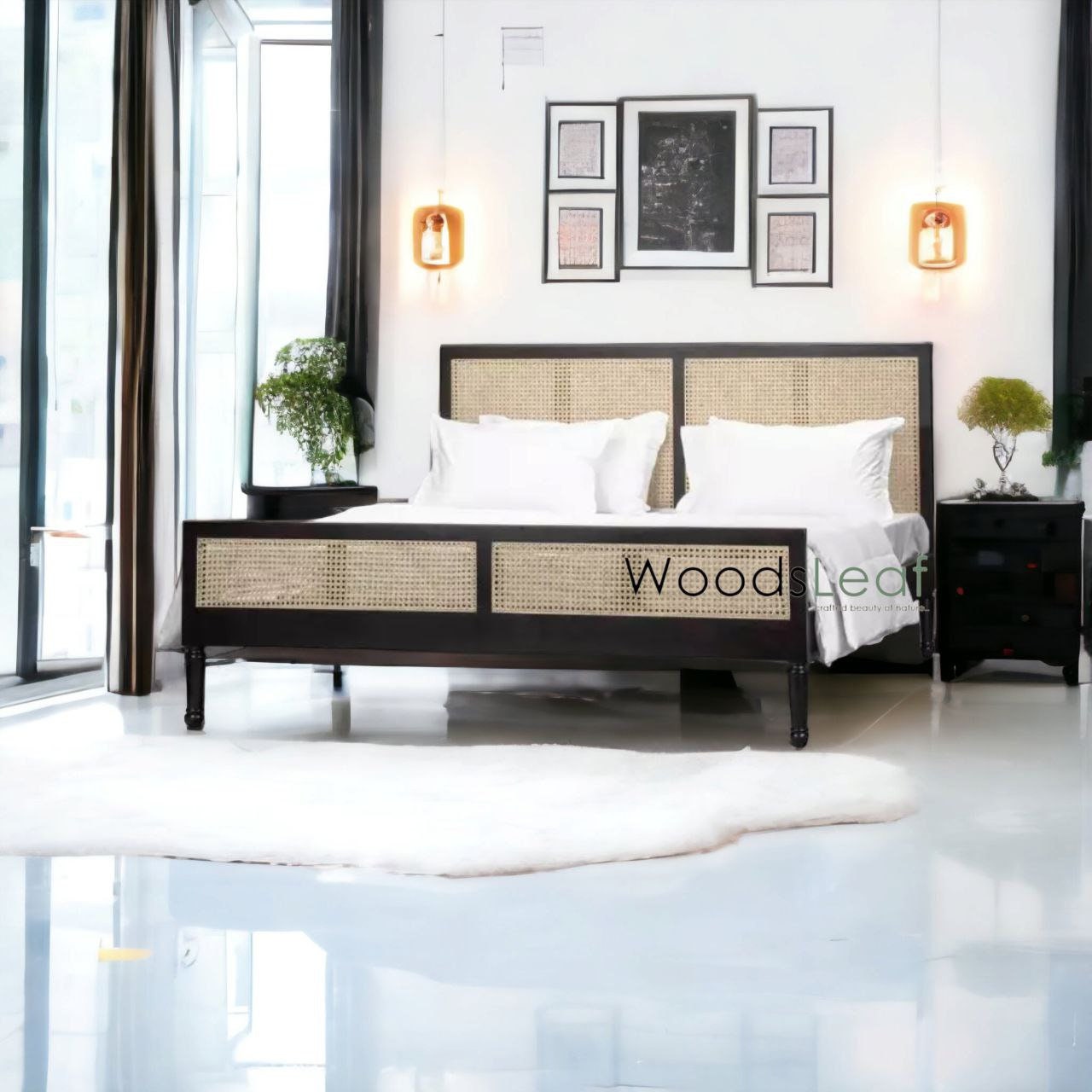 Irena Solid Wood Bed