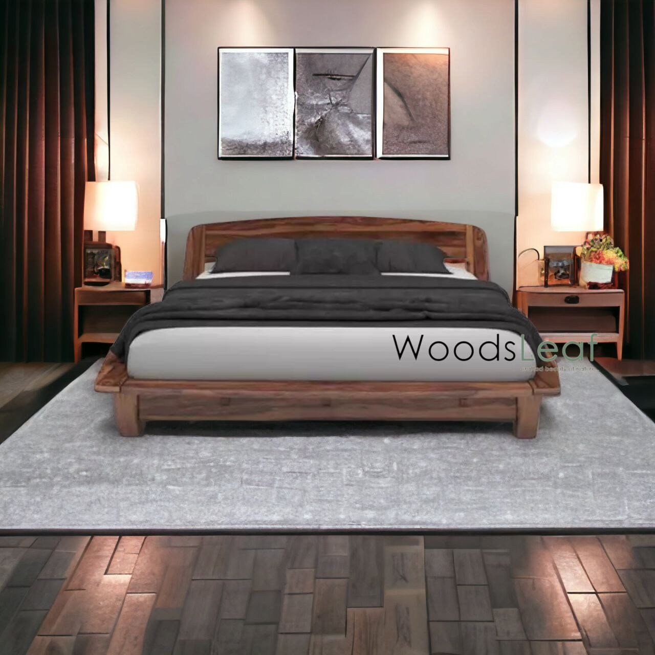 Mabel Solid Wood Bed