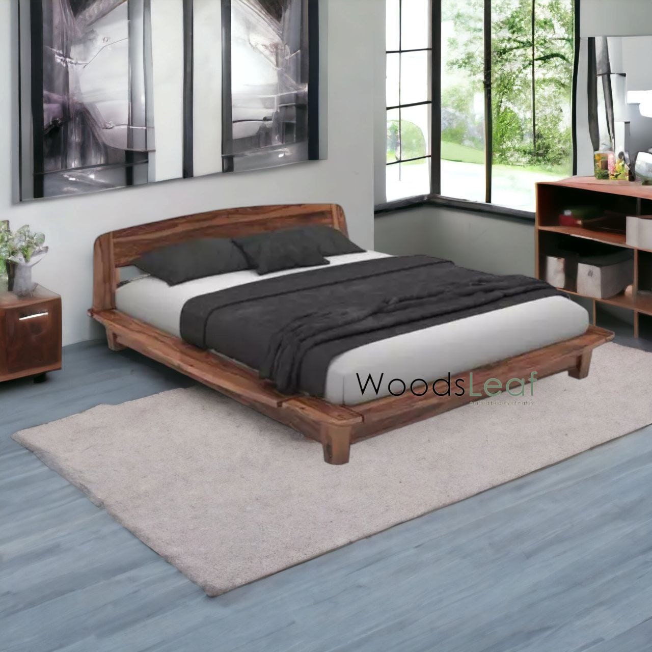 Mabel Solid Wood Bed