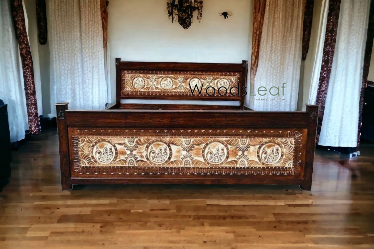 April Solid Wood Bed