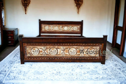 April Solid Wood Bed