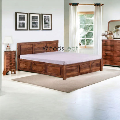 Petra Solid Wood Bed