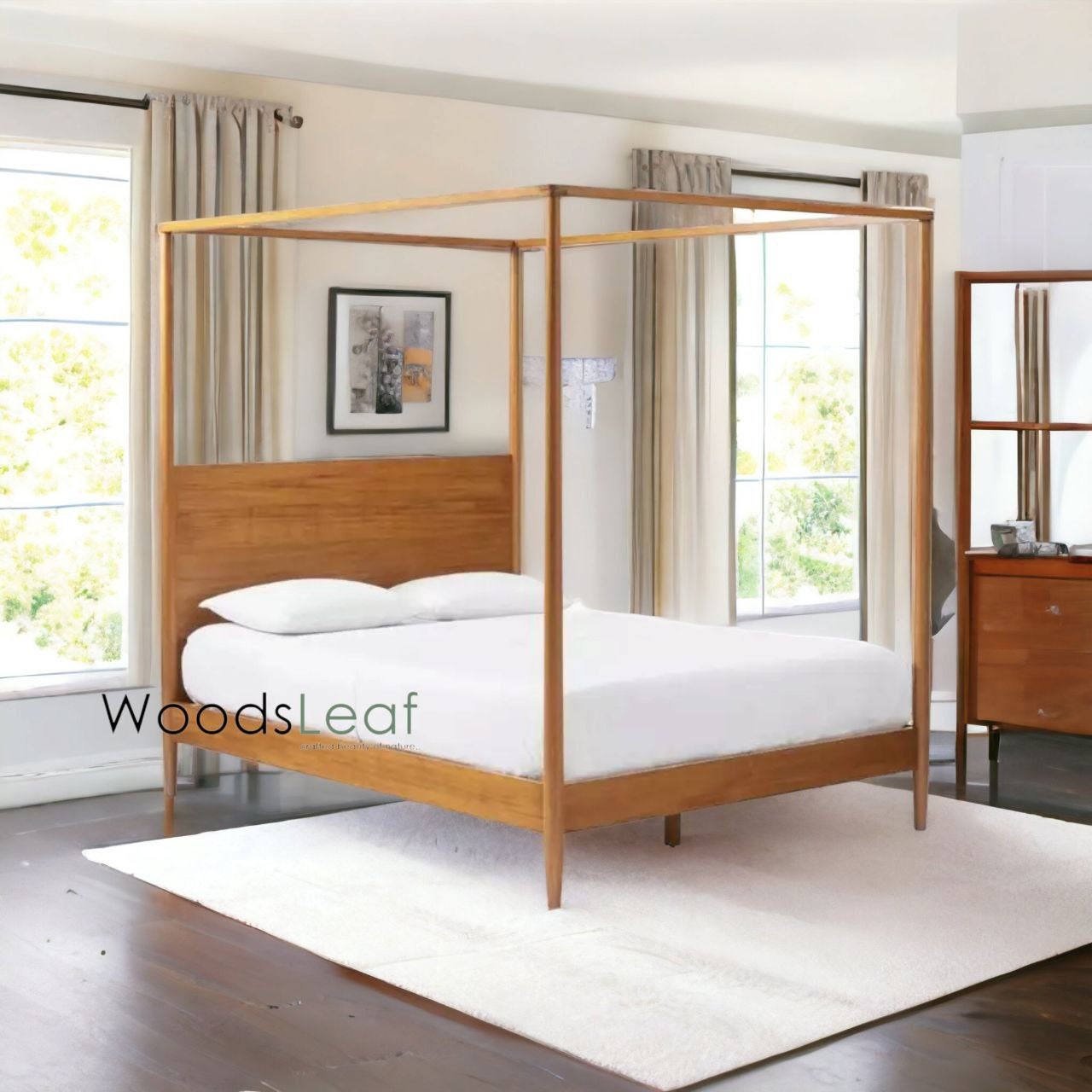 Eliana Solid Wood Bed